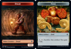 Dwarf // Food (16) Double-sided Token - Foil