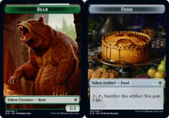 Bear // Food (15) Double-sided Token - Foil