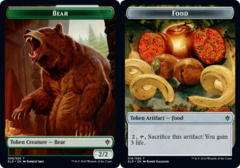 Bear // Food (16) Double-sided Token - Foil