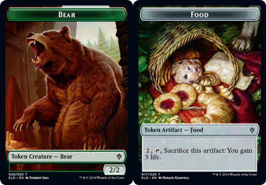 Token - Bear // Food (017) - Foil