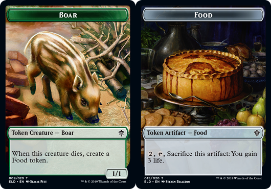 Boar Token // Food Token (015) - Foil