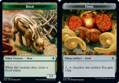 Boar // Food (16) Double-sided Token - Foil