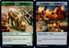 Boar // Food (18) Double-sided Token - Foil