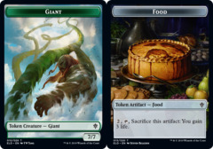 Giant Token // Food Token (015) - Foil