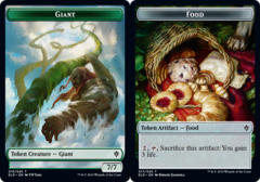 Giant Token // Food Token (017) - Foil