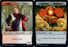 Human Cleric // Food (16) Double-sided Token - Foil