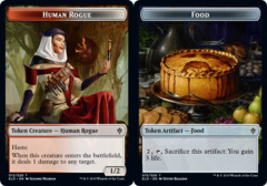 Human Rogue Token // Food Token (015) - Foil