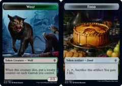 Wolf // Food (15) Double-sided Token - Foil