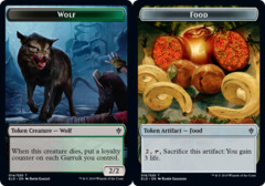 Wolf Token // Food Token (016) - Foil