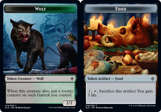 Token - Food (018) // Wolf - Foil