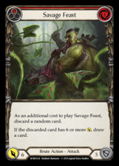 Savage Feast (Red) - Rainbow Foil - 1st Edition