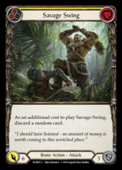 Savage Swing (Yellow) - Rainbow Foil - 1st Edition