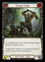 Savage Swing (Blue) - Rainbow Foil - 1st Edition