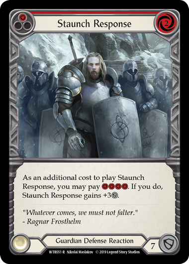 Staunch Response (Red) - Rainbow Foil - 1st Edition