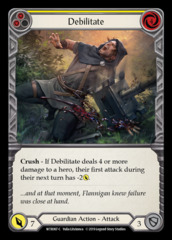 Debilitate (Yellow) - Rainbow Foil - 1st Edition