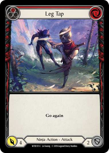 Leg Tap (Red) - Rainbow Foil - 1st Edition