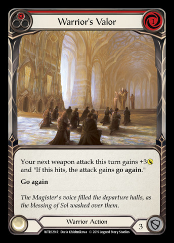 Warriors Valor (Red) - 1st Edition