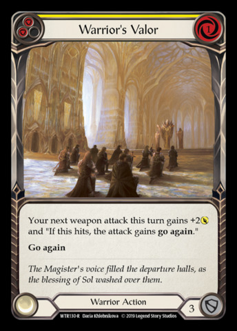 Warriors Valor (Yellow) - 1st Edition
