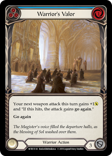 Warriors Valor (Blue) - 1st Edition