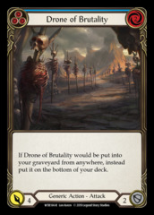 Drone of Brutality (Blue) - Rainbow Foil - 1st Edition