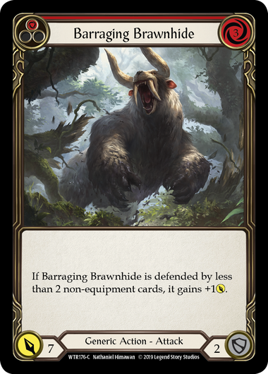 Barraging Brawnhide (Red) - 1st Edition