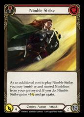 Nimble Strike (Red) - Rainbow Foil - 1st Edition