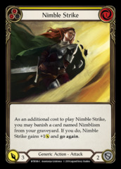 Nimble Strike (Yellow) - Rainbow Foil - 1st Edition