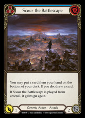 Scour the Battlescape (Blue) - Rainbow Foil - 1st Edition