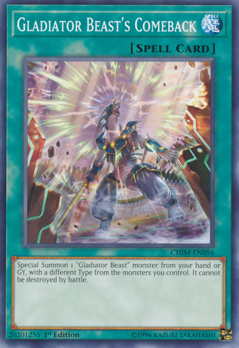 Gladiator Beasts Comeback - CHIM-EN056 - Common - 1st Edition