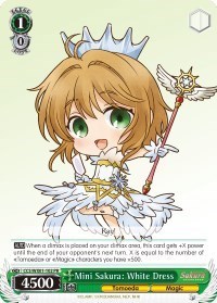 Mini Sakura: White Dress - CCS/WX01-102 - PR