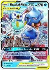 Blastoise & Piplup Tag Team GX - 38/236 - Ultra Rare