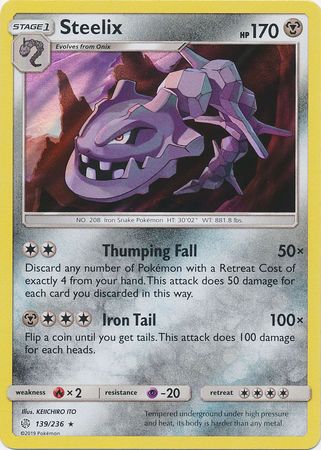 Steelix - 139/236 - Holo Rare Steelix - 139/236 - Holo Rare