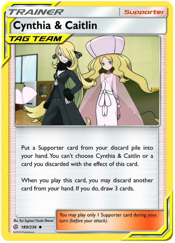 1x Cynthia & Caitlin - 189/236 - Uncommon Lightly Played Pokemon