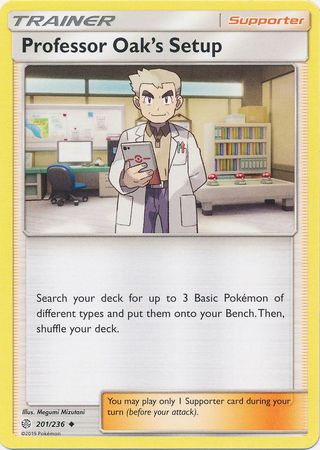 Professor Oaks Setup - 201/236 - Uncommon