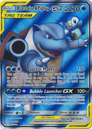 Pokemon Blastoise & Piplup GX offers Secret