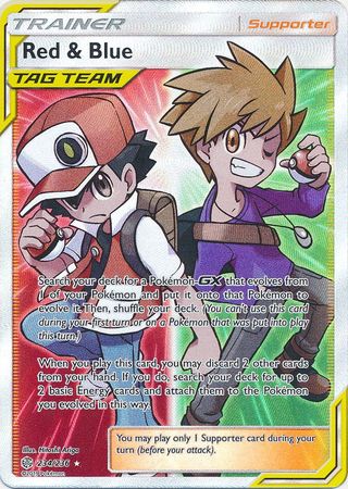 Red & Blue - 234/236 - Full Art Ultra Rare Red & Blue - 234/236 - Full Art Ultra Rare