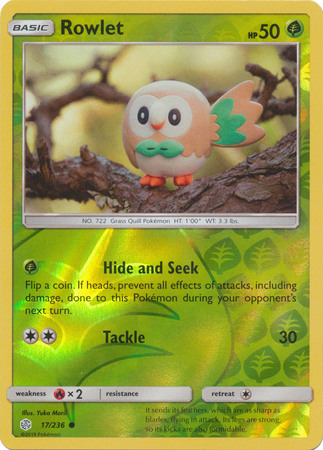 Rowlet - 17/236 - Common - Reverse Holo
