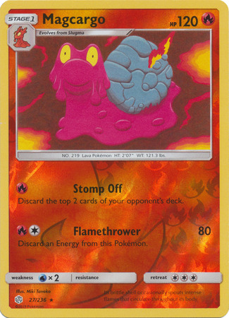 Magcargo - 27/236 - Rare - Reverse Holo Magcargo - 27/236 - Rare - Reverse Holo