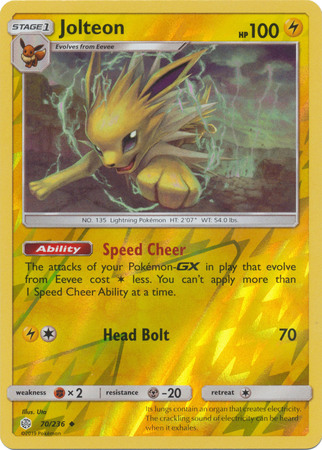 Jolteon - 70/236 - Uncommon - Reverse Holo