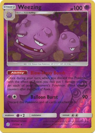 Weezing - 77/236 - Rare - Reverse Holo