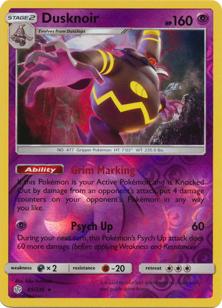 Dusknoir - 85/236 - Reverse Holo