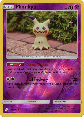 Mimikyu - 97/236 - Rare - Reverse Holo