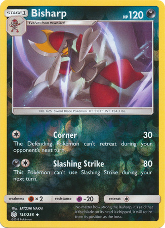 Bisharp - 135/236 - Uncommon - Reverse Holo