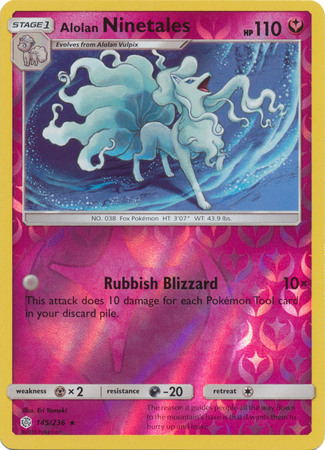 Alolan Ninetales - 145/236 - Reverse Holo