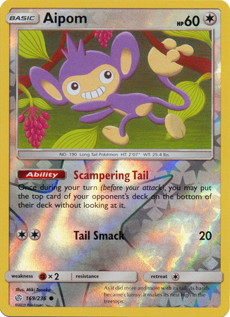 Aipom - 169/236 - Common - Reverse Holo