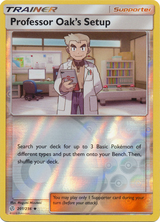 Professor Oaks Setup - 201/236 - Uncommon - Reverse Holo