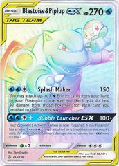 Blastoise & Piplup Tag Team GX - 253/236 - Secret Rare