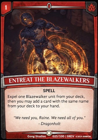 Entreat the Blazewalkers - Foil