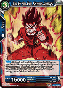 Kaio-Ken Son Goku, Strenuous Onslaught - BT8-025 - UC