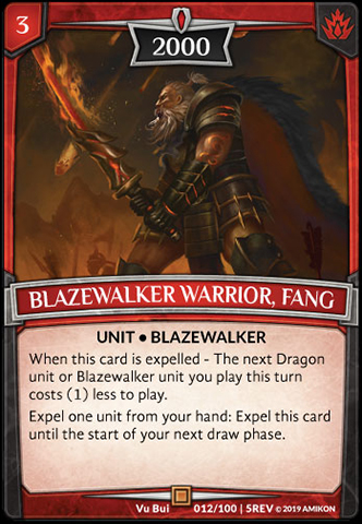 Blazewalker Warrior, Fang